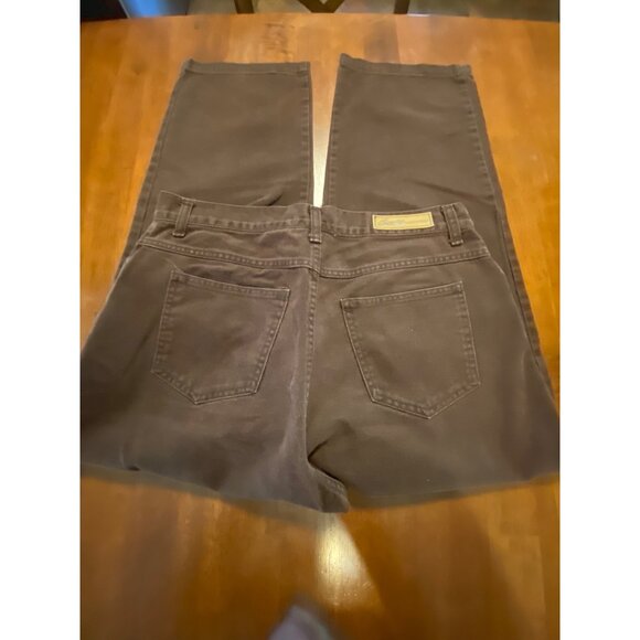 Bill Blass Brown Cotton Women's Easy Fit Pants Size 12 - Picture 7 of 13